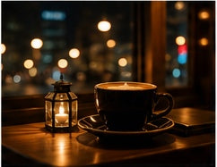 夜カフェでしっとりと